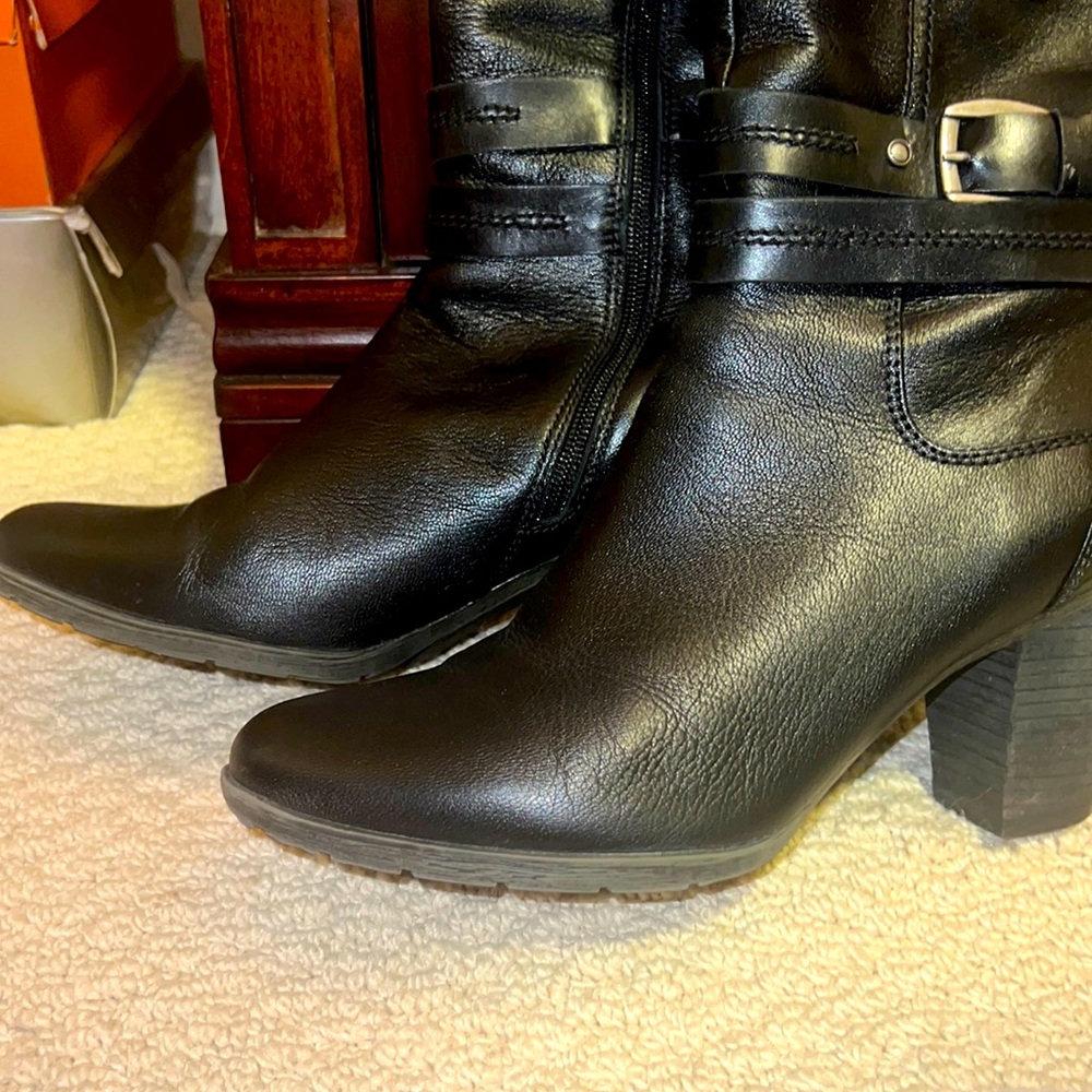 Lucky Brand - Black leather winter and riding boots